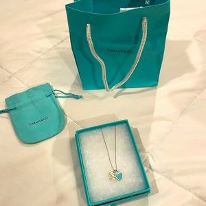 Tiffany double heart necklace